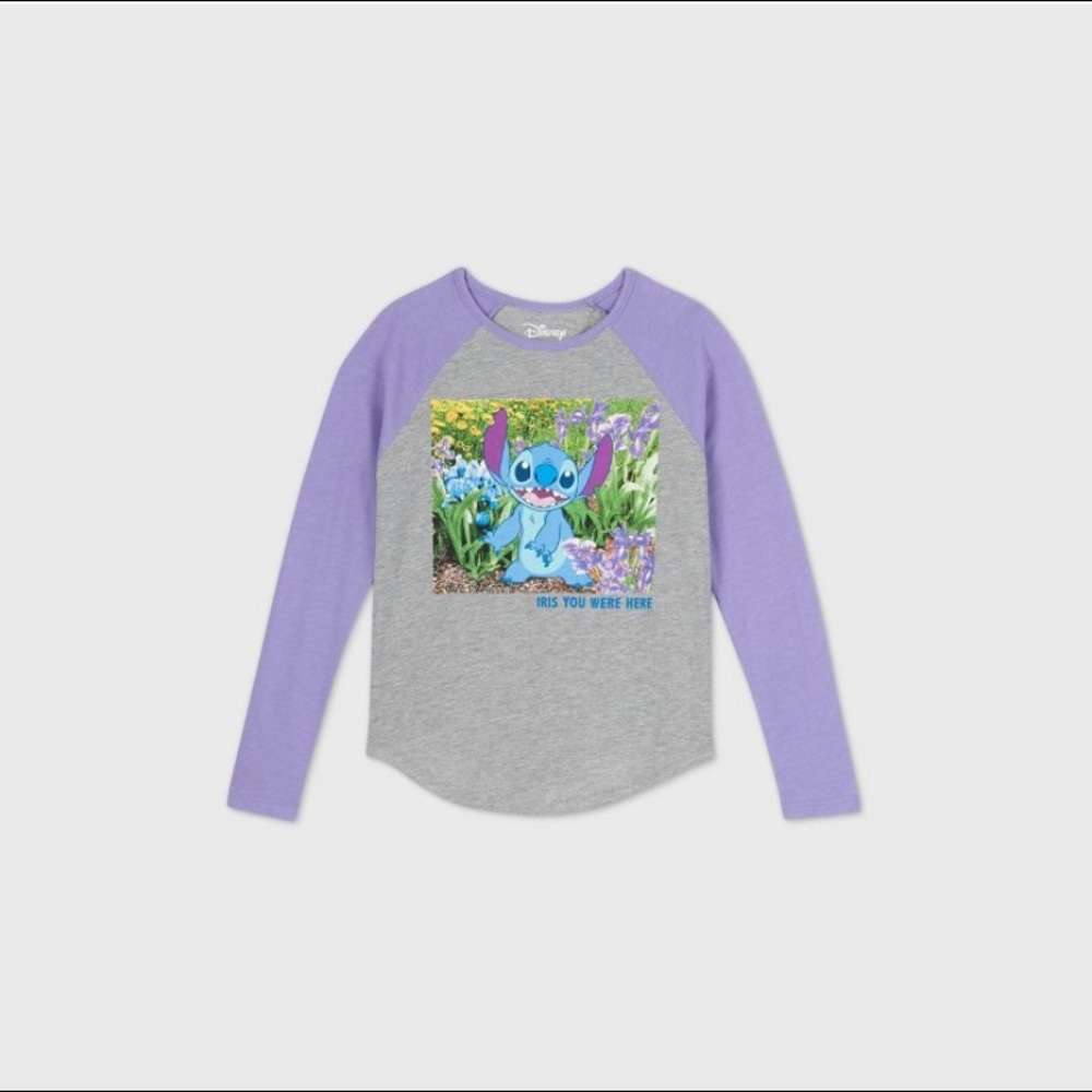 Disney Stitch Long Sleeve Graphic T-Shirt